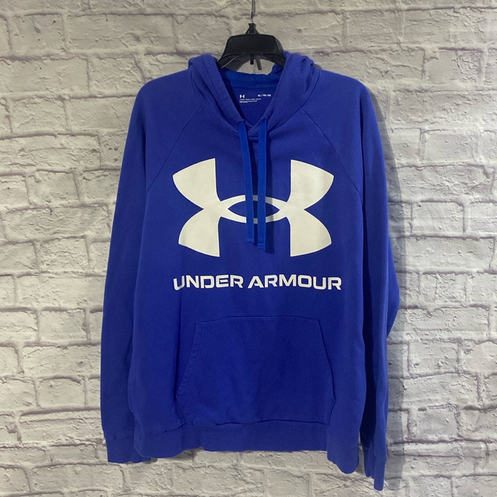 Under Armour Men’s Blue Loose Fit Sweatshirt Hoodie Size XL